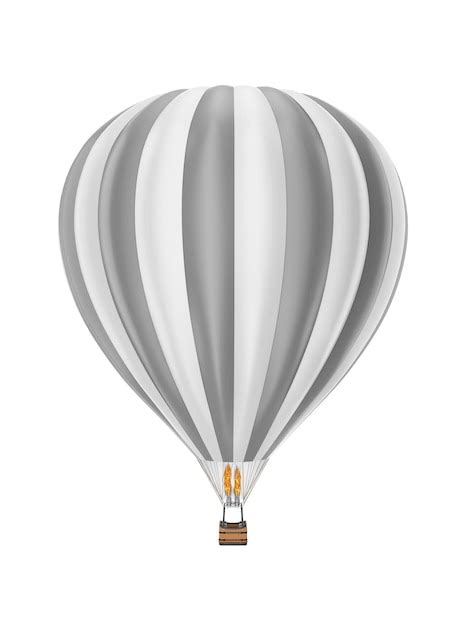 Premium Photo Hot Air Balloon Grey Stripe
