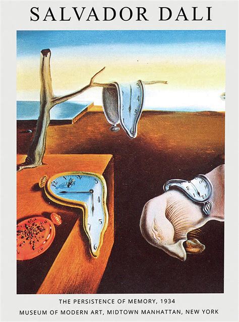 Salvador Dali The Persistence Of Memory Digital Art By Joshua