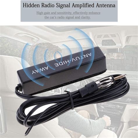 Universal Car Hidden Amplifying Antenna 12v Electronic Fm/am Antenna - Walmart.com