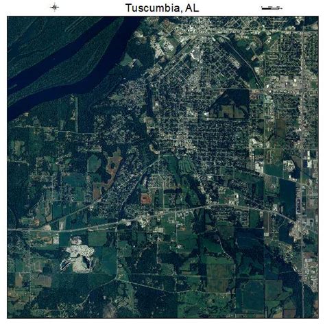 Aerial Photography Map of Tuscumbia, AL Alabama