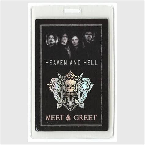 Heaven And Hell Black Sabbath Concert Tour Foil Laminated