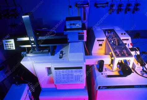 Gas Chromatography And Mass Spectrometer Stock Image H200 0041