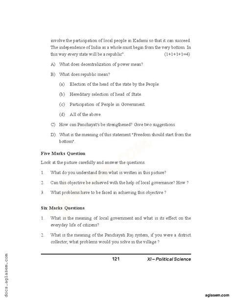 Class Political Science Notes For Local Government Pdf Study