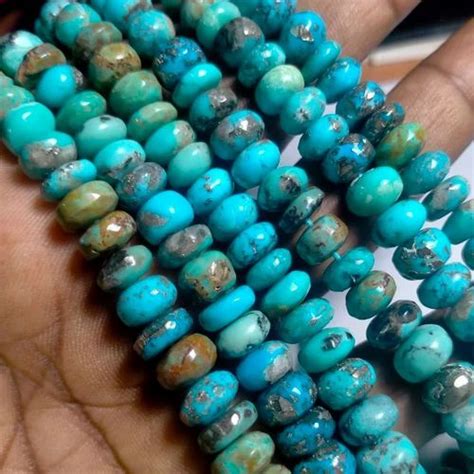 Blue And Green Roundell Natural Arizona Turquoise Bead At Rs Gram