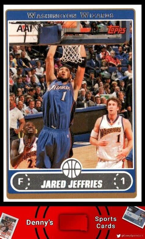 Topps Jared Jeffries Washington Wizards Basketball Card Ebay