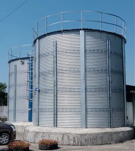 Zincalume Water Storage Tank Size 10 Kl To 2500 Kl Capacity Model