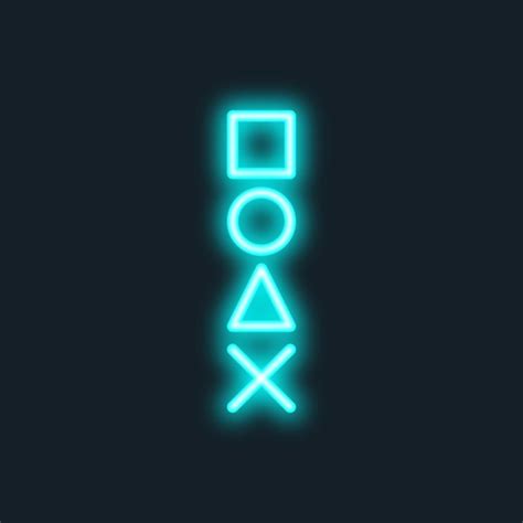 Premium Vector Playstation Controller Button Neon