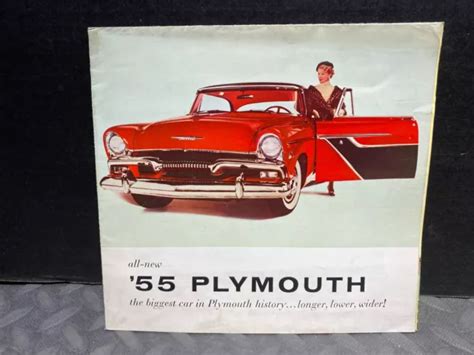 Original Vintage Brochure 1955 Plymouth Full Line Of Models £1105