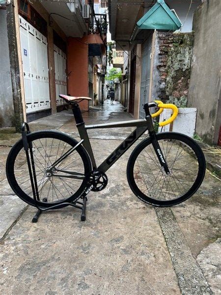 Xe Fixed Gear Gray F15 Tay Cong Hub Novatec Hanoibike Shop