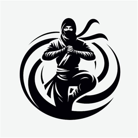 Premium Vector Ninja Fighter Silhouette