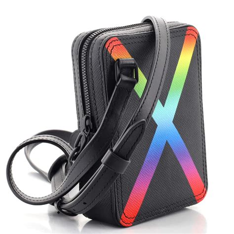 Louis Vuitton Danube Messenger Bag Rainbow Taiga Leather At Stdibs