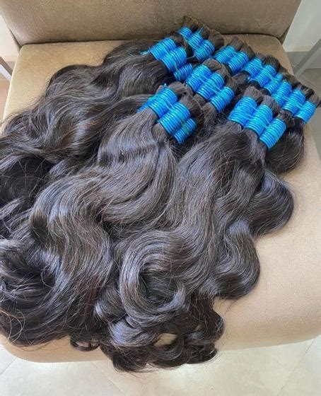 Cabelo Humano Indiano Liga Azul Primeira Linha Classe A G Mona