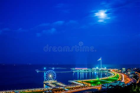 View of Baku stock photo. Image of baku, city, baki, ferris - 47827030