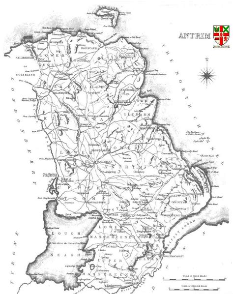 Antrim Map, Free Maps of Ulster : Map of Antrim