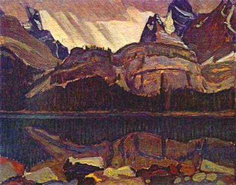 Paintings Reproductions Lake Ohara Rainy Weather 1928 By James Edward