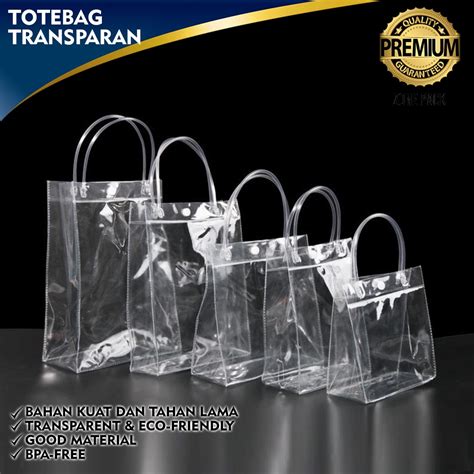 Jual Totebag Transparant Tas Mika Pvc Transparan Tas Mika Souvenir