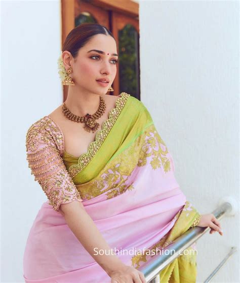 Tamannaah Bhatia Stuns In Neeta Lullas Contemporary Kanjeevaram Saree