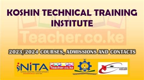 Koshin Technical Training Institute Courses Offered Contacts And