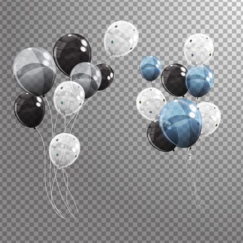 Blue Black Silver Decorations