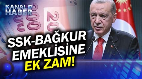 SON DAKİKA Cumhurbaşkanı Erdoğan Duyurdu SSK ve BAĞKUR Emeklisine