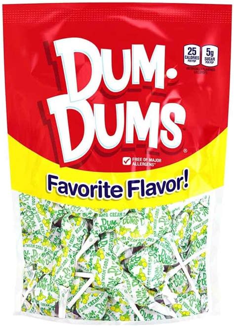 Dum Dums Lollipops Cream Soda Flavor 1 50 Ct Bag Grocery And Gourmet Food