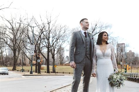 Hayley Ian Central Park Elopement L L Style Photo New York Library