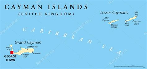 Political Map Of Cayman Islands Ezilon Maps Bilarasa