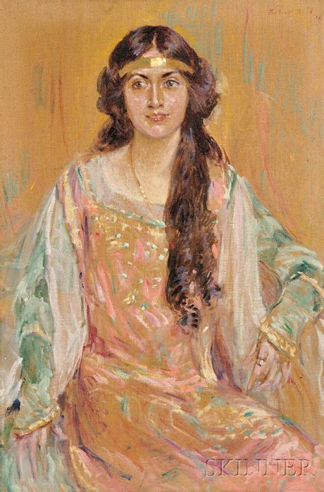 Robert Lewis Reid American Portrait Of Margaret Singer