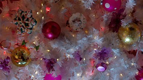 Baubles On Tree Background Free Stock Photo - Public Domain Pictures