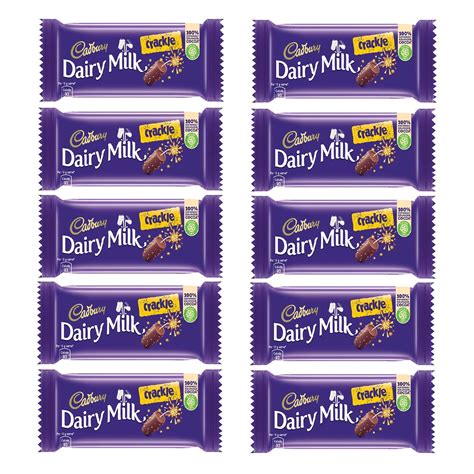 Cadbury Dairy Milk Crackle Chocolate Bar 36g Pack Of 10