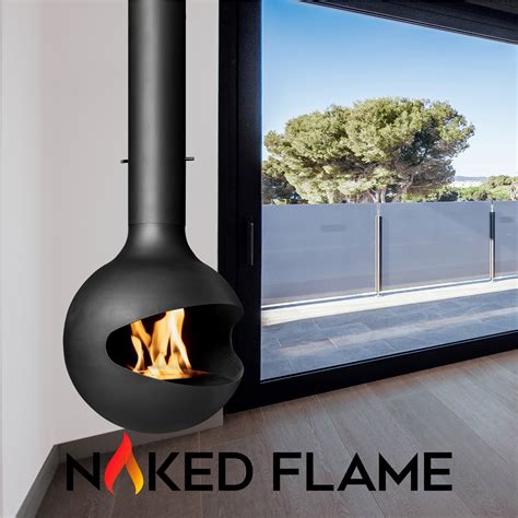 Naked Flame Sphere Suspended Fireplace Naked Flame NZ