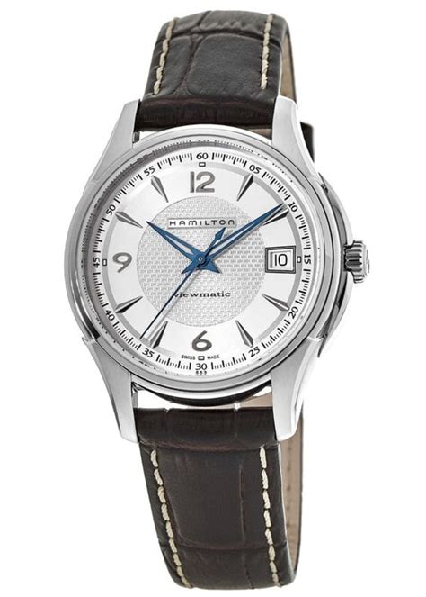 Hamilton Jazzmaster Viewmatic Auto Silver Dial Leather Strap Men S