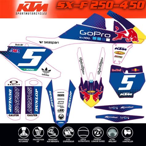 Decografix Propose Un Kit Deco Ktm Sx Sxf Factory Redbull