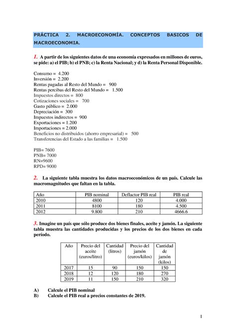 Practica Grupo Pr Ctica Macroeconom A Conceptos Basicos De