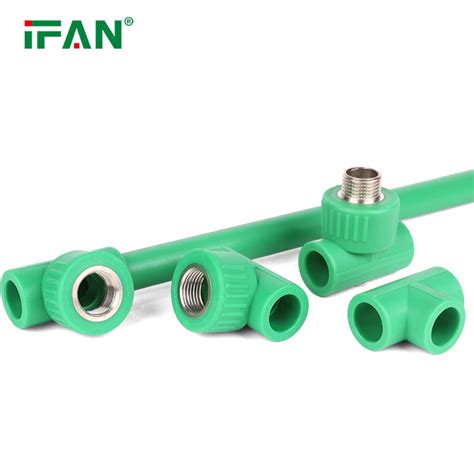 Ifan Hot Selling Pn25 Green PPR Tee 20 110mm Plumbing PPR Pipe Fittings