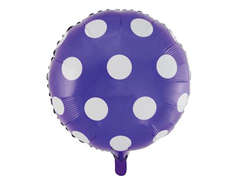 Helium Ballon Dots Lila Cm Leer Partywinkel