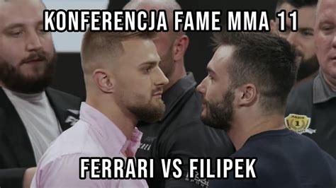 Amadeusz Ferrari Vs Filipek Na Konferencji Fame Mma Youtube