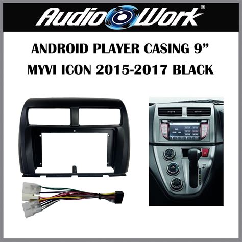 Android Player Casing Inch Perodua Myvi Icon Black