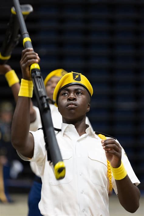Army Jrotc Cadets Fall In At National Drill And Fitness Championship