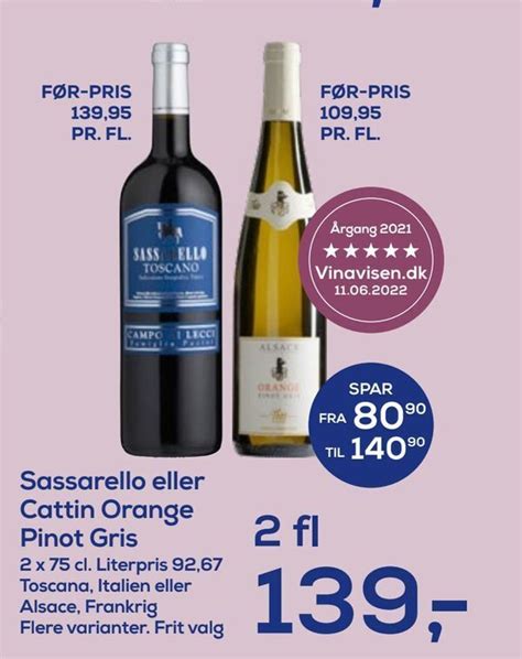 Sassarello Eller Cattin Orange Pinot Gris Tilbud Hos Irma