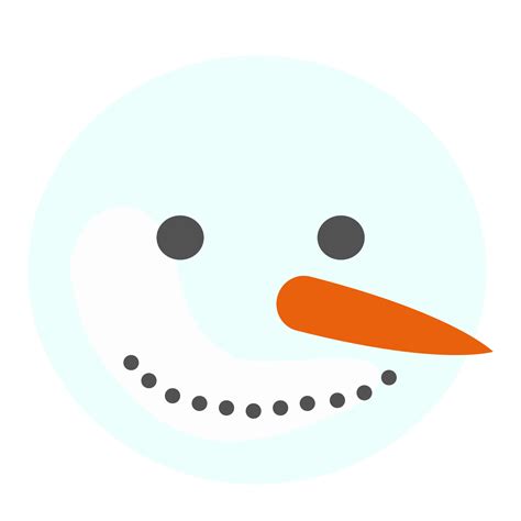 Snowman Head With Carrot And Pebble Eyes 11793411 PNG