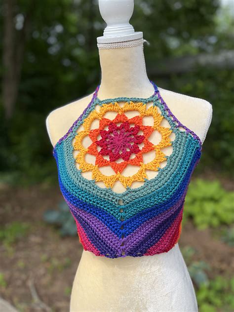 Ravelry Mandala Crop Top Pattern By Hannah Bovender