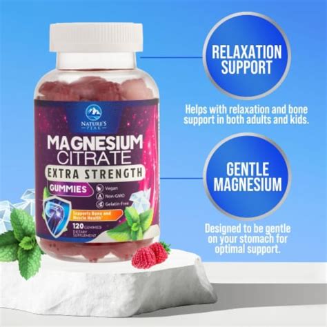 Magnesium Gummy Magnesium Citrate Supplement For Relax Support For Adults 120 Gummies 120