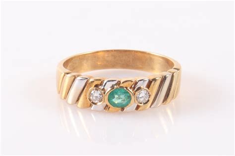 Smaragd Brillant Ring Weihnachtsauktion Schmuck Und Uhren