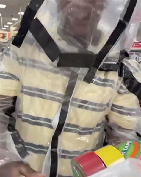 Shopper wears homemade coronavirus hazmat suit in Target – but forgets ...