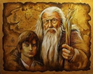 Gandalf and Frodo - Lord of the Rings Fan Art (38847690) - Fanpop