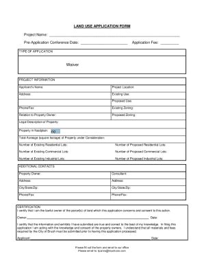 Fillable Online PRE APPLICATION CONFERENCE FORM SECTION 1 Fax Email