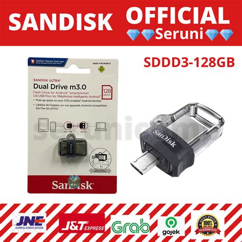 Jual Sandisk Flashdisk Otg Dual Drive M3 0 128gb 3 0 Sddd3 Shopee Indonesia