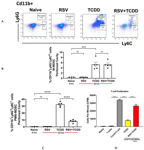 Resveratrol Rsv Attenuates Mdsc Induction And Function By Tcdd