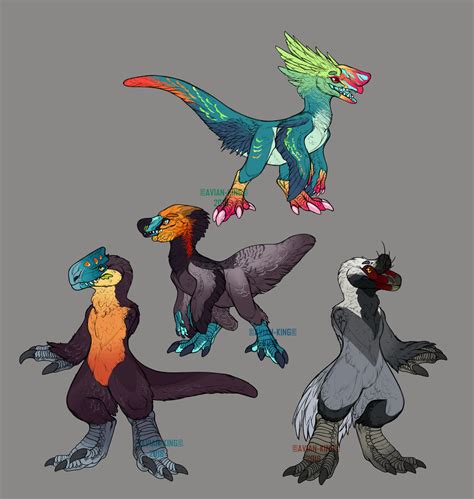 Cute Raptor Adopts (1 left) by Avian-king on DeviantArt